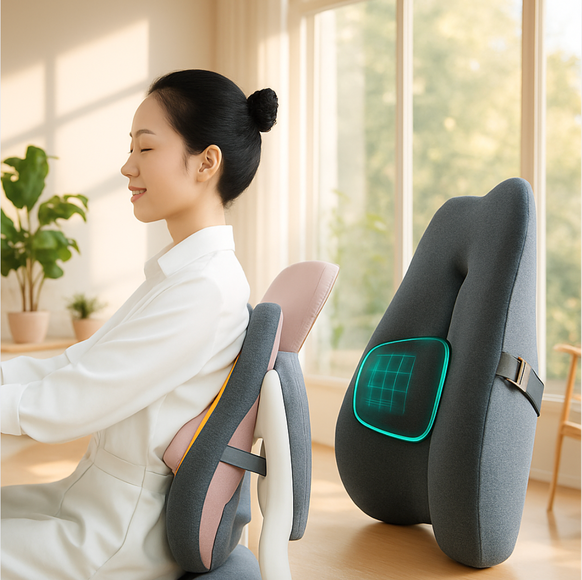 Support Lombaire Pour Chaise De Bureau | LumbaSeat