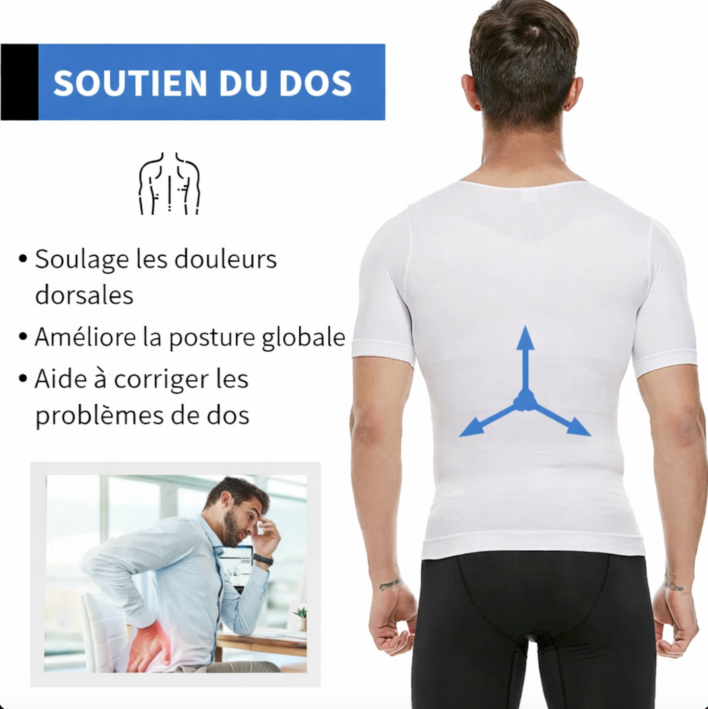 T-Shirt Correcteur Homme | AlignWear