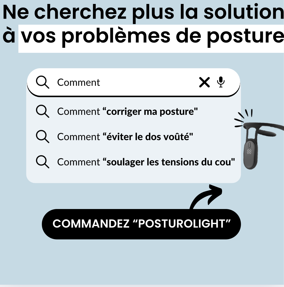 Correcteur de Posture Vibrant | PostureLight