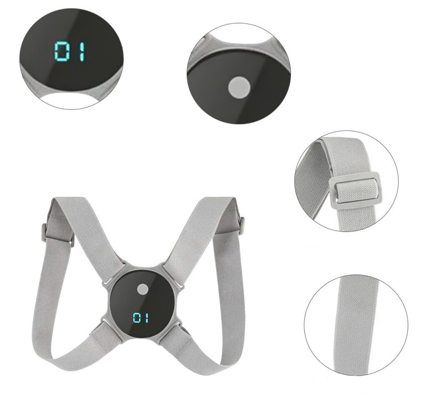 Correcteur de Posture Intelligent avec Vibreur | SmartBack