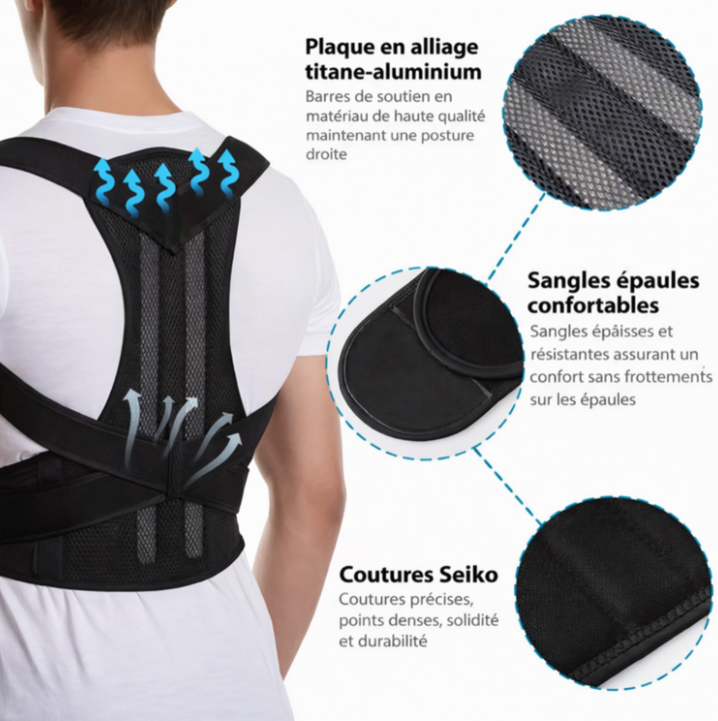 Correcteur de Posture Cyphose | PosturaCare