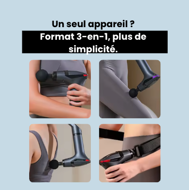 Pistolet de Massage Ergonomique Corps Entier | ErgoRelief