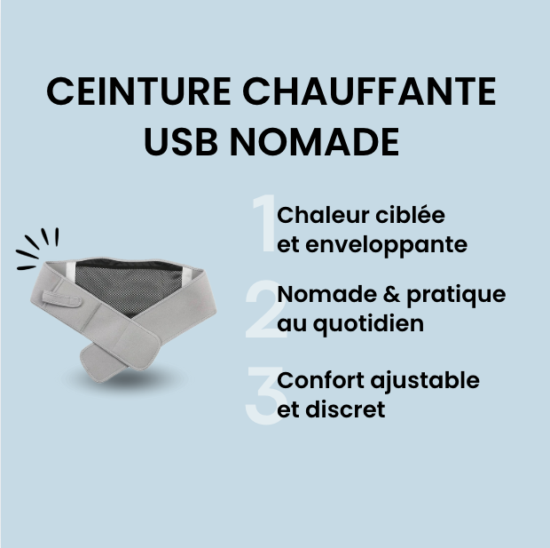 Ceinture Chauffante USB Nomade | HeatGo