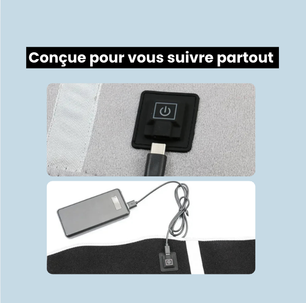 Ceinture Chauffante USB Nomade | HeatGo