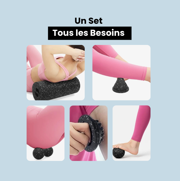 Kit de Massage Musculaire V 5-en-1 | VibraKit