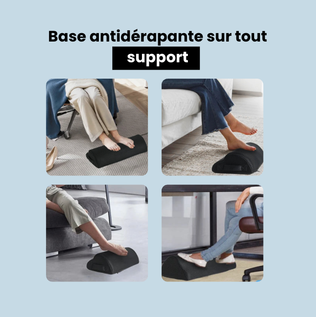 Repose-Pied de Bureau Ergonomique | ErgoFoot Comfort