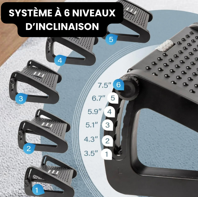 Repose-Pied de Bureau Massant | ErgoFoot Pro