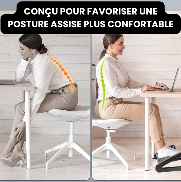 Repose-Pied de Bureau Massant | ErgoFoot Pro