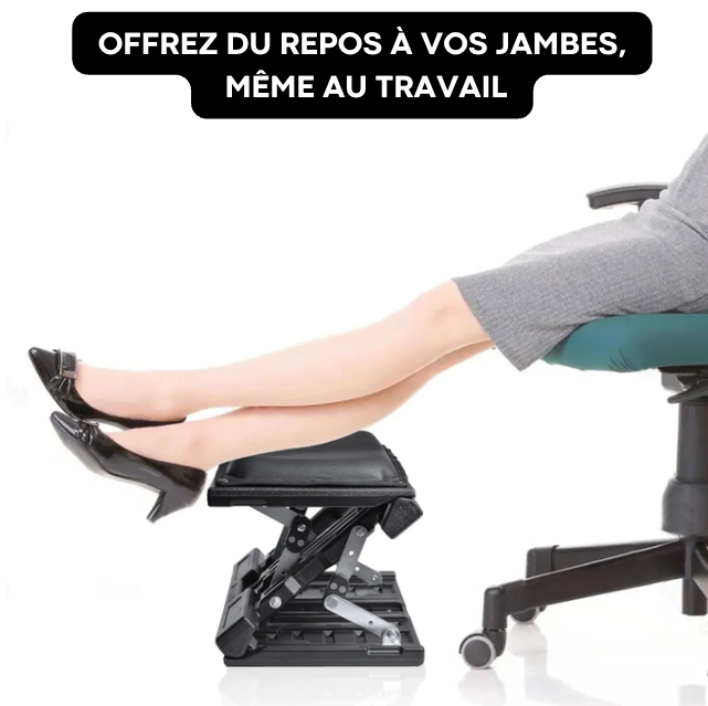 Repose-Pied de Bureau Réglable | ErgoFoot Flex
