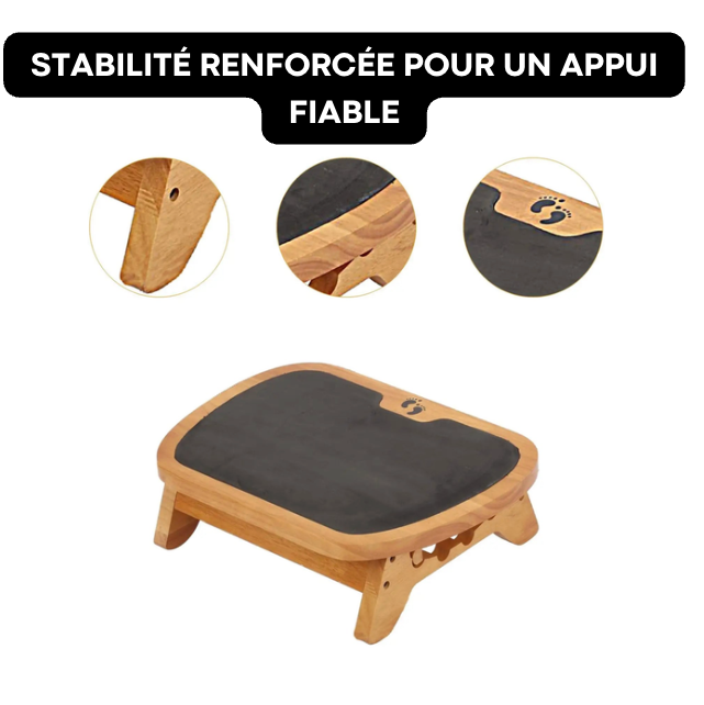 Repose-Pied de Bureau en Bois | ErgoFoot Wood