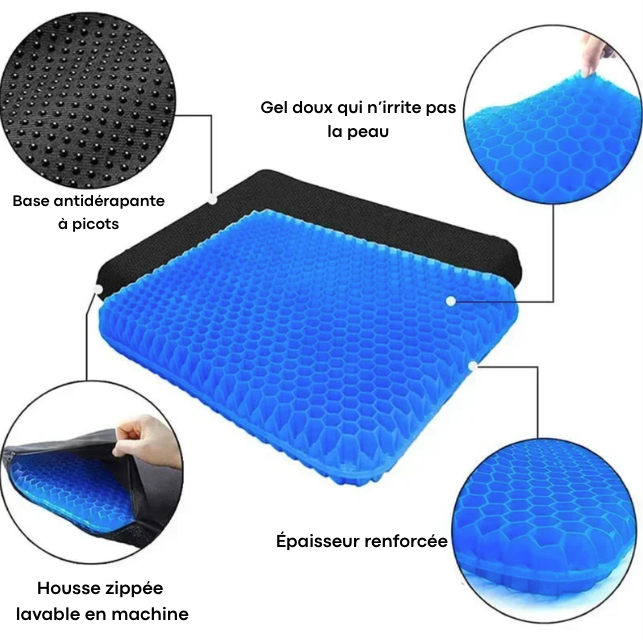 Coussin Coccyx Gel Respirant | CoccyGel Air