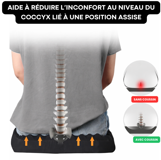 Coussin Coccyx Frais Respirant | CoccyCool Air