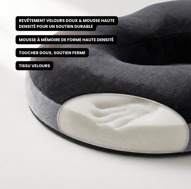 Coussin Coccyx Bureau Sciatique | CoccyDesk Pro