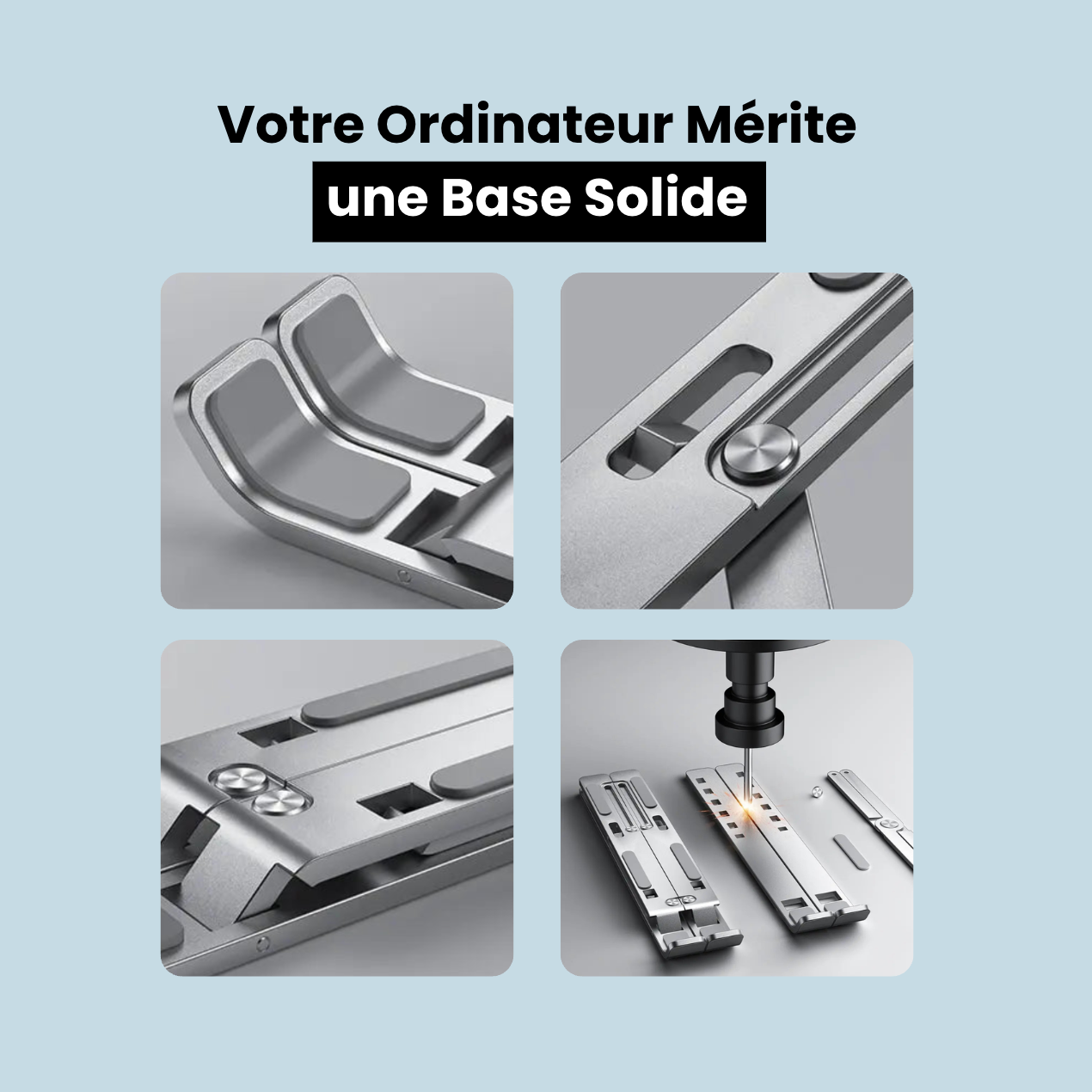 Support PC Fixe Aluminium Design Ultra-Mince | SlimPro
