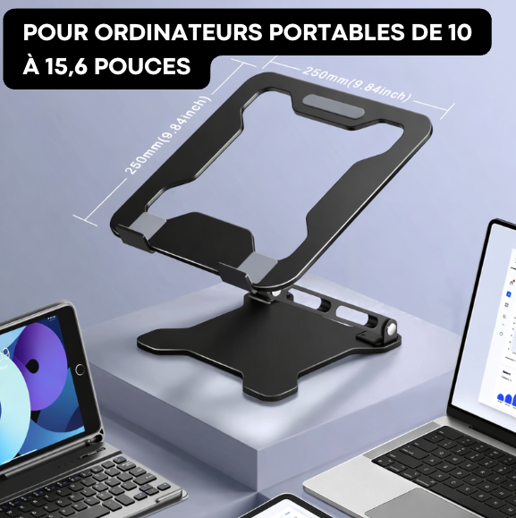 Support Ordinateur Portable Pliable Aluminium | FlexPro Stand