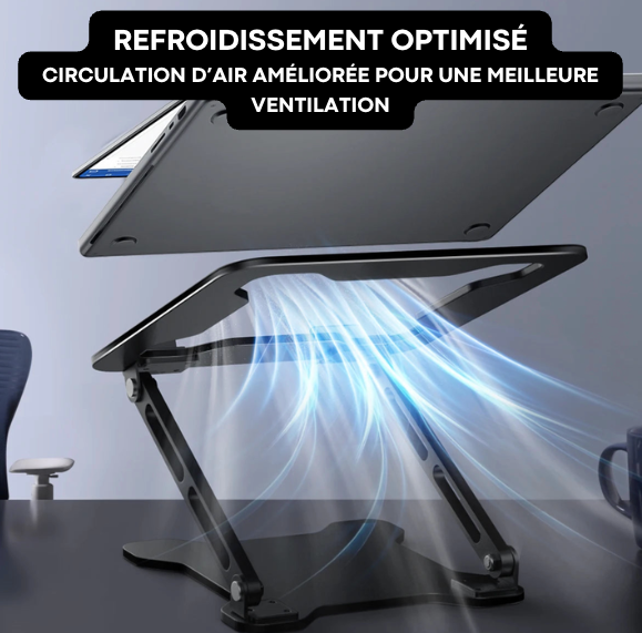Support Ordinateur Portable Pliable Aluminium | FlexPro Stand