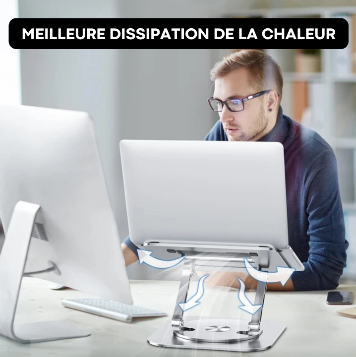 Support Ordinateur Portable Rotatif 360° | RotateLift