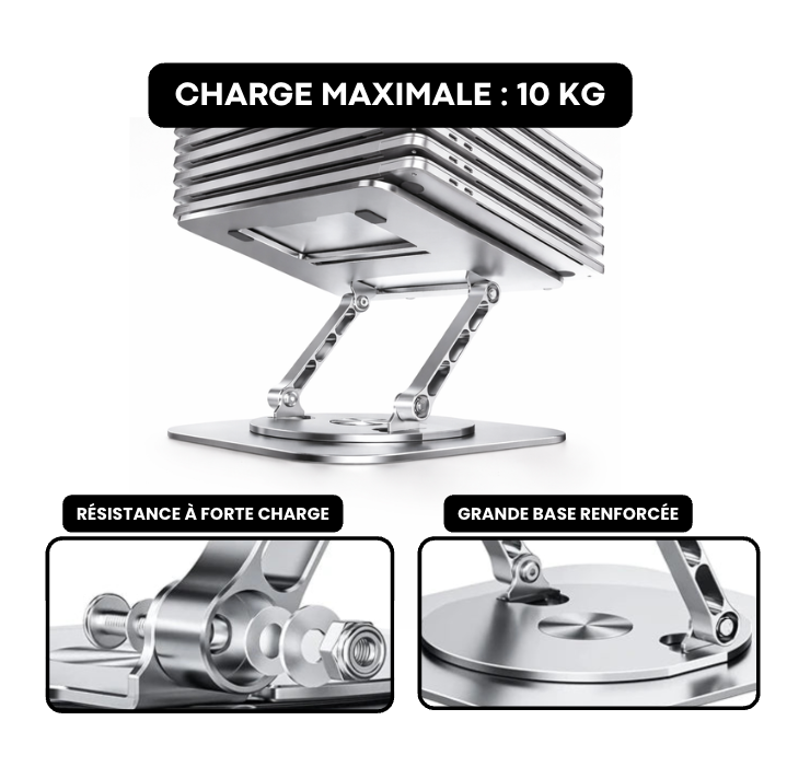 Support Ordinateur Portable Rotatif 360° | RotateLift