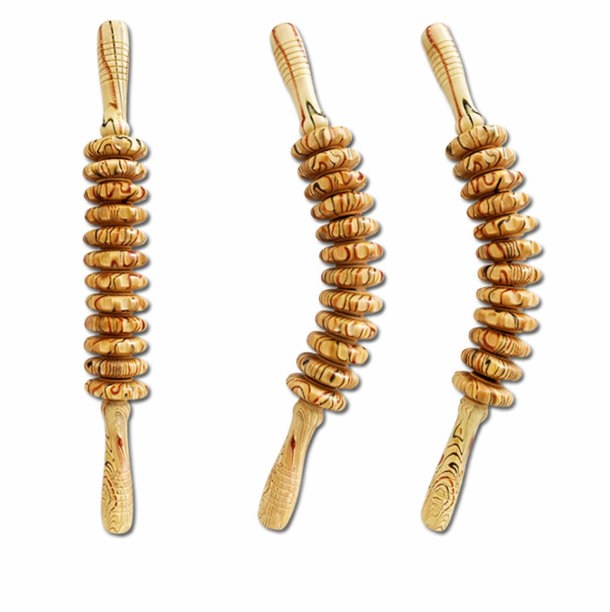 Bâton de Massage en Bois Flexible | FlexWood Pro