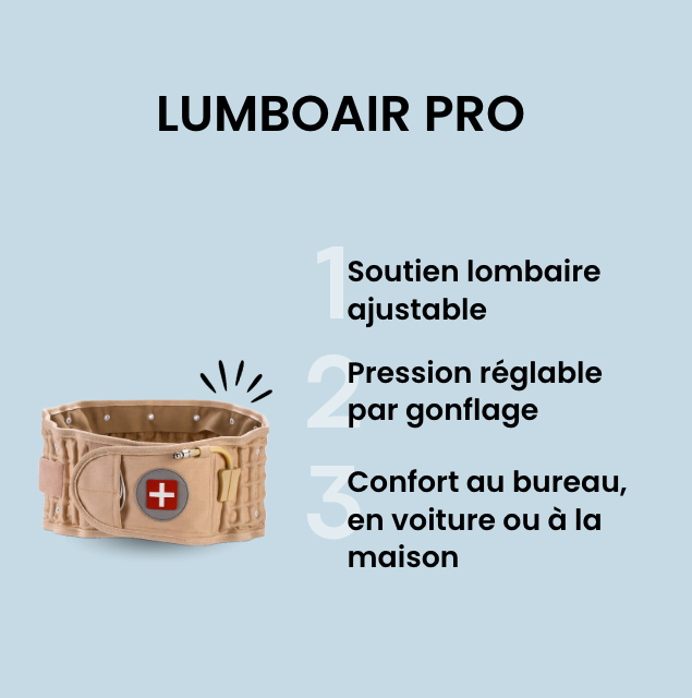 Ceinture Lombaire Gonflable | LumboAir Pro