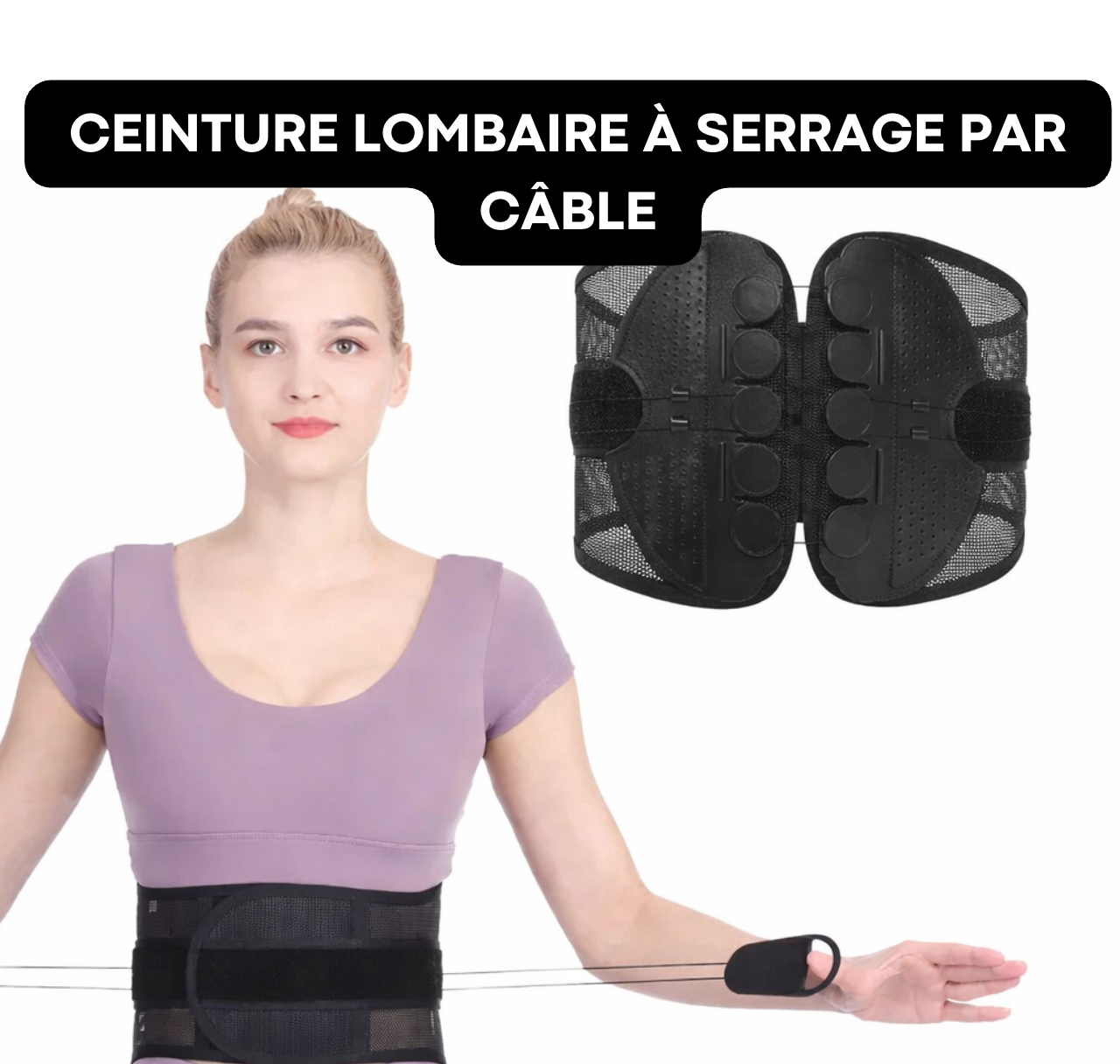 Ceinture Lombaire Correcteur de Posture | LumboAlign Pro