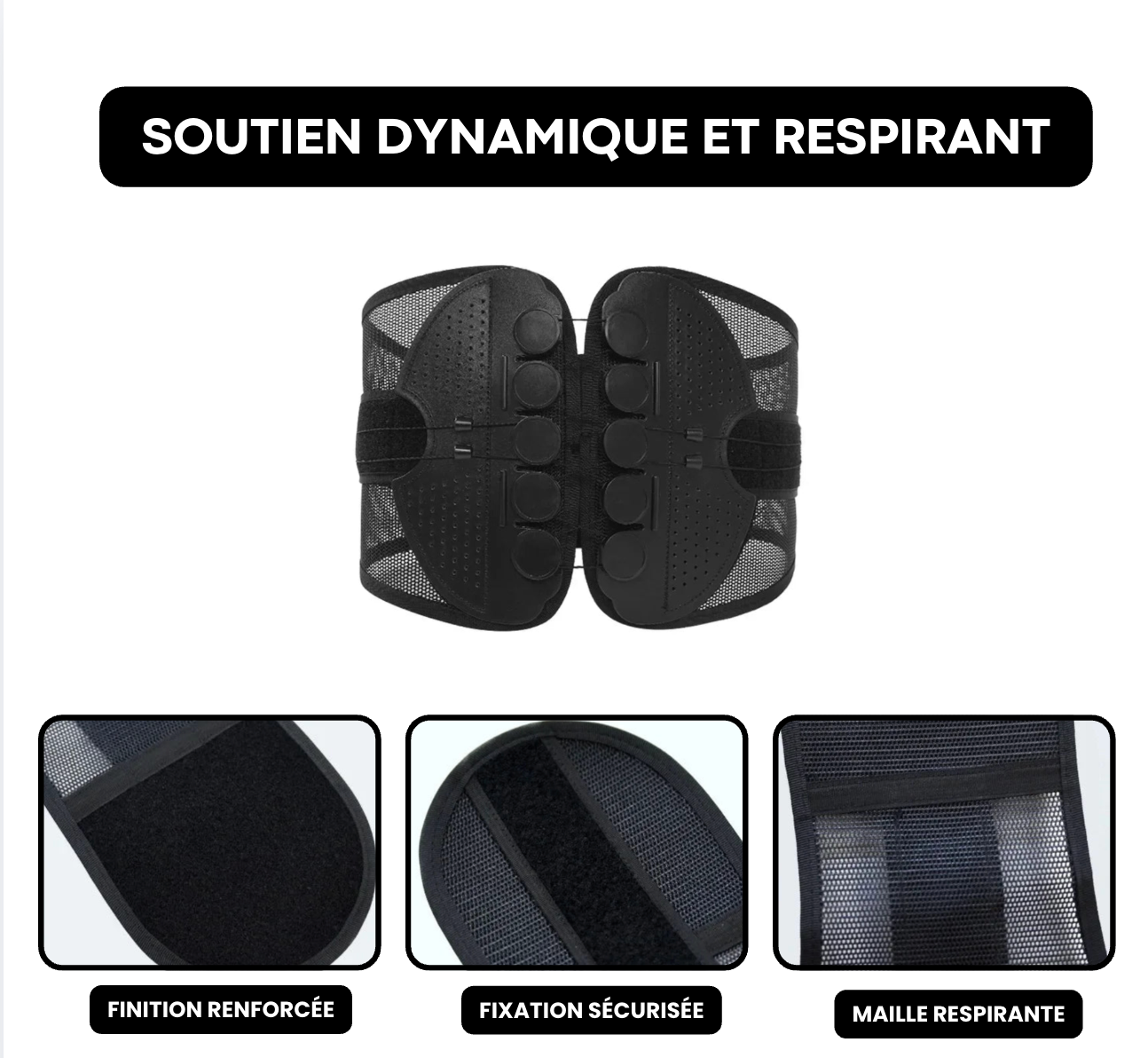 Ceinture Lombaire Correcteur de Posture | LumboAlign Pro