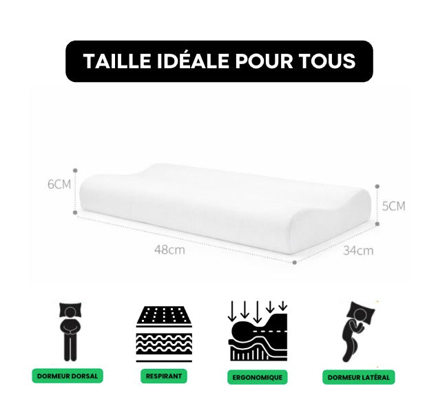 Coussin Cervical Bas | CerviLow Pro