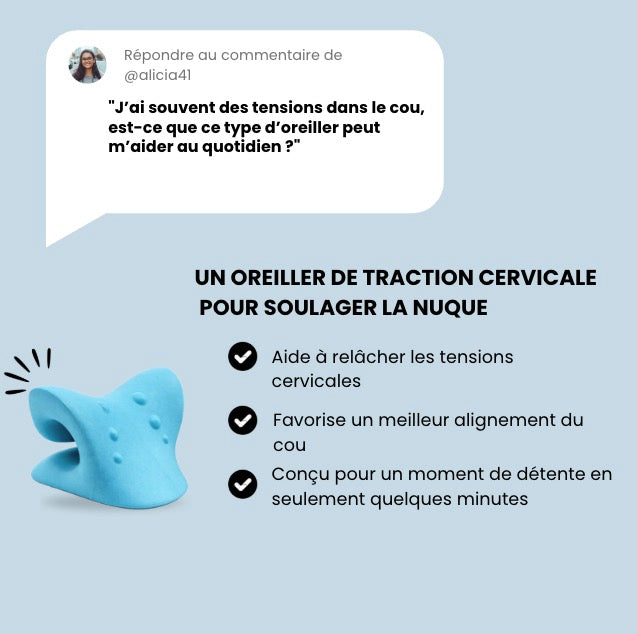 Coussin de Traction Cervicale | CerviTraction Pro