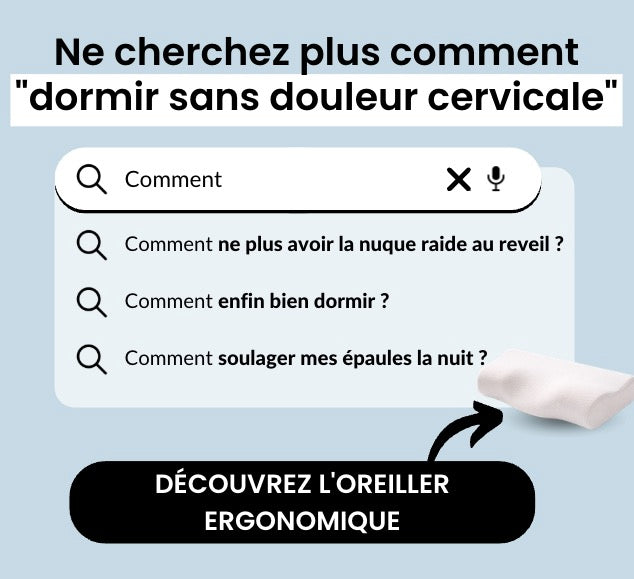 Coussin Cervical Ergonomique Papillon | CerviButterfly
