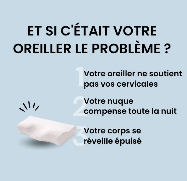 Coussin Cervical Ergonomique Papillon | CerviButterfly