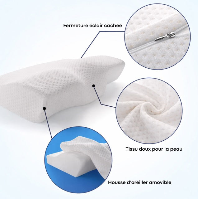 Coussin Cervical Ergonomique Papillon | CerviButterfly