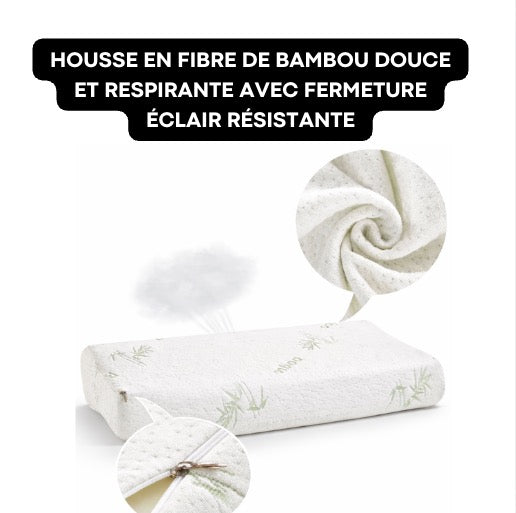 Coussin Cervical Mémoire de Forme Bambou | CerviBamboo