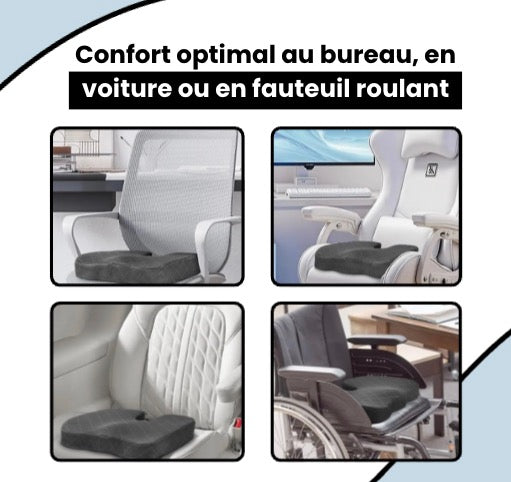 Coussin Coccyx Mémoire de Forme | CoccyRelief Pro