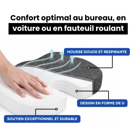 Coussin Coccyx Mémoire de Forme | CoccyRelief Pro