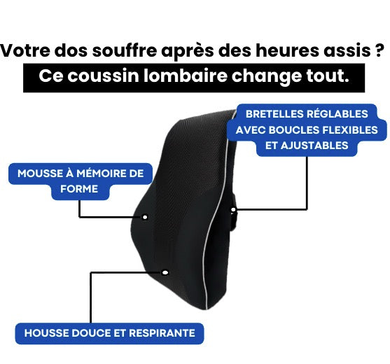 Coussin À Mémoire De Forme Pour Le Dos | MemoryBack