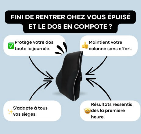 Coussin À Mémoire De Forme Pour Le Dos | MemoryBack