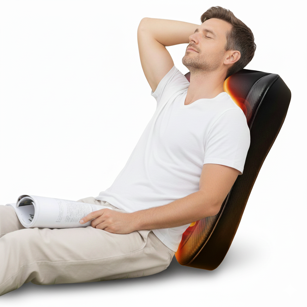 Coussin de Massage Shiatsu Chauffant 2-en-1 | DuoHeat