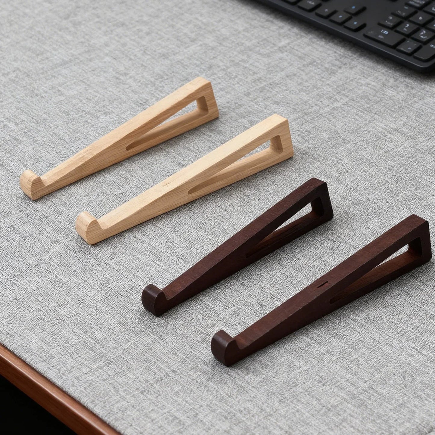 Support Ordinateur Portable en Bois Ergonomique | WoodLift Pro
