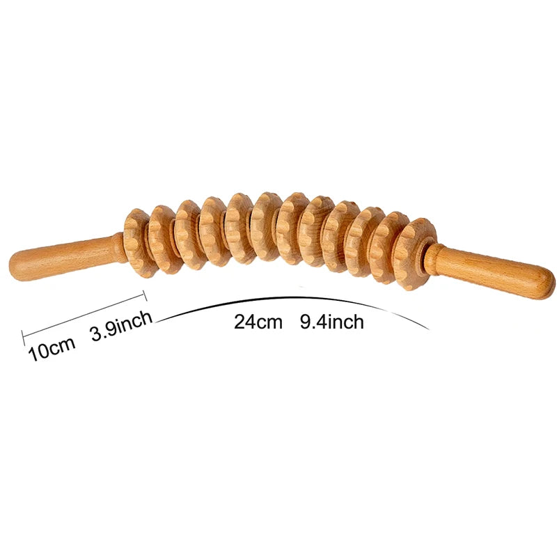 Bâton de Massage en Bois Flexible | FlexWood Pro