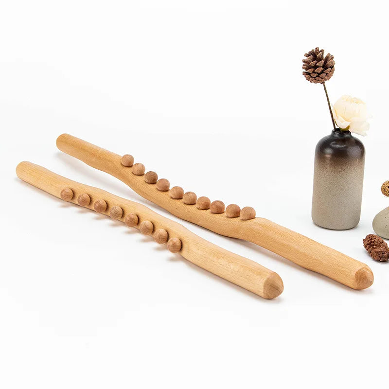 Bâton de Massage en Bois | WoodRoll Pro